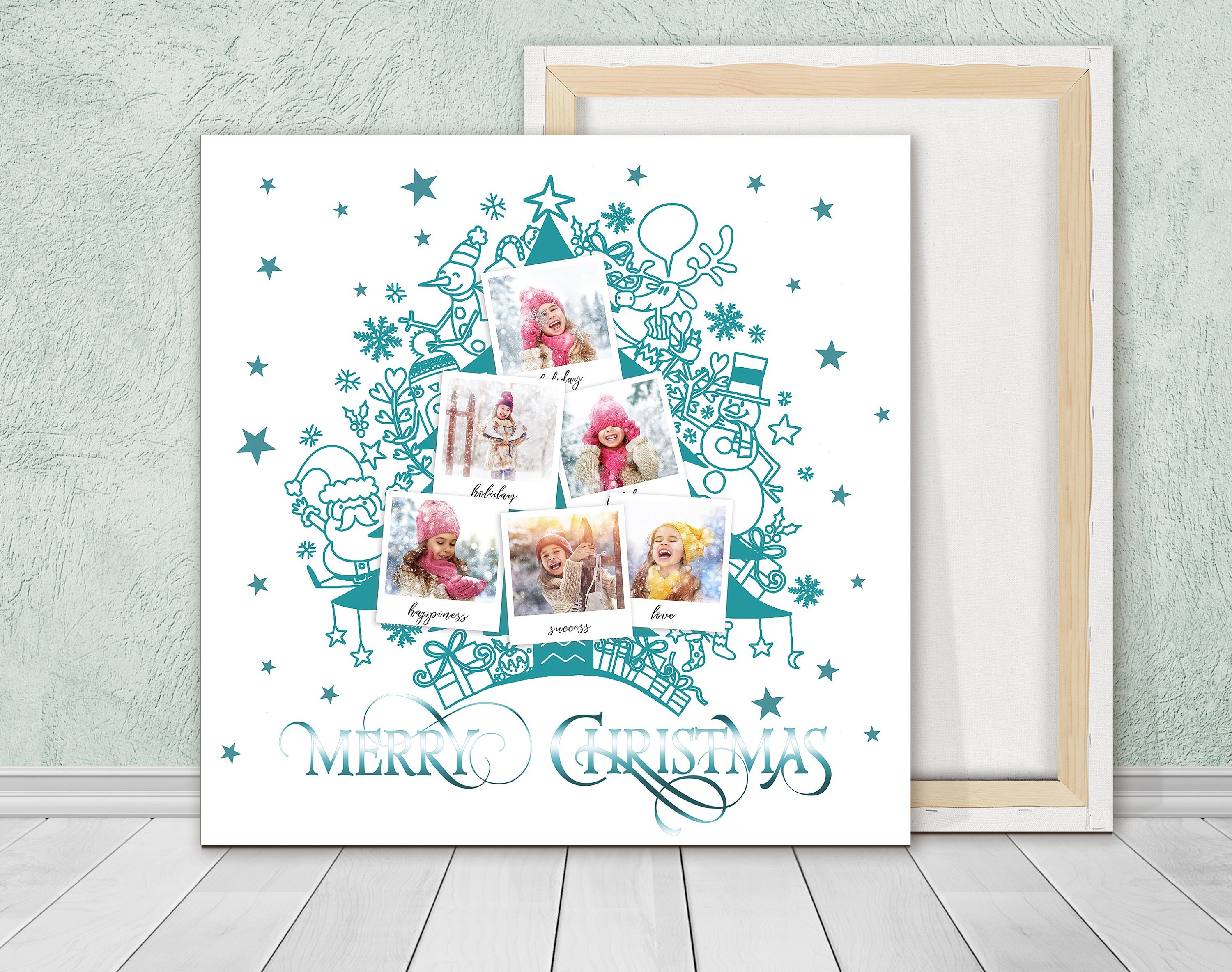 christmas tree collage template christmas tree collage template