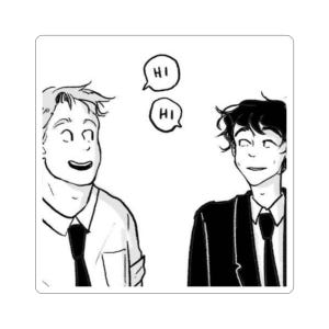 Heartstopper, Nick and Charlie, Kiss-Cut Stickers