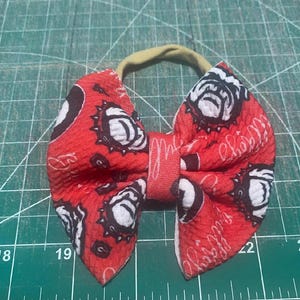 Georgia bulldog hair bow sale