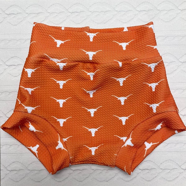 Bummies in Texas Longhorns pattern College Football Made To Order Bloomers Shorts