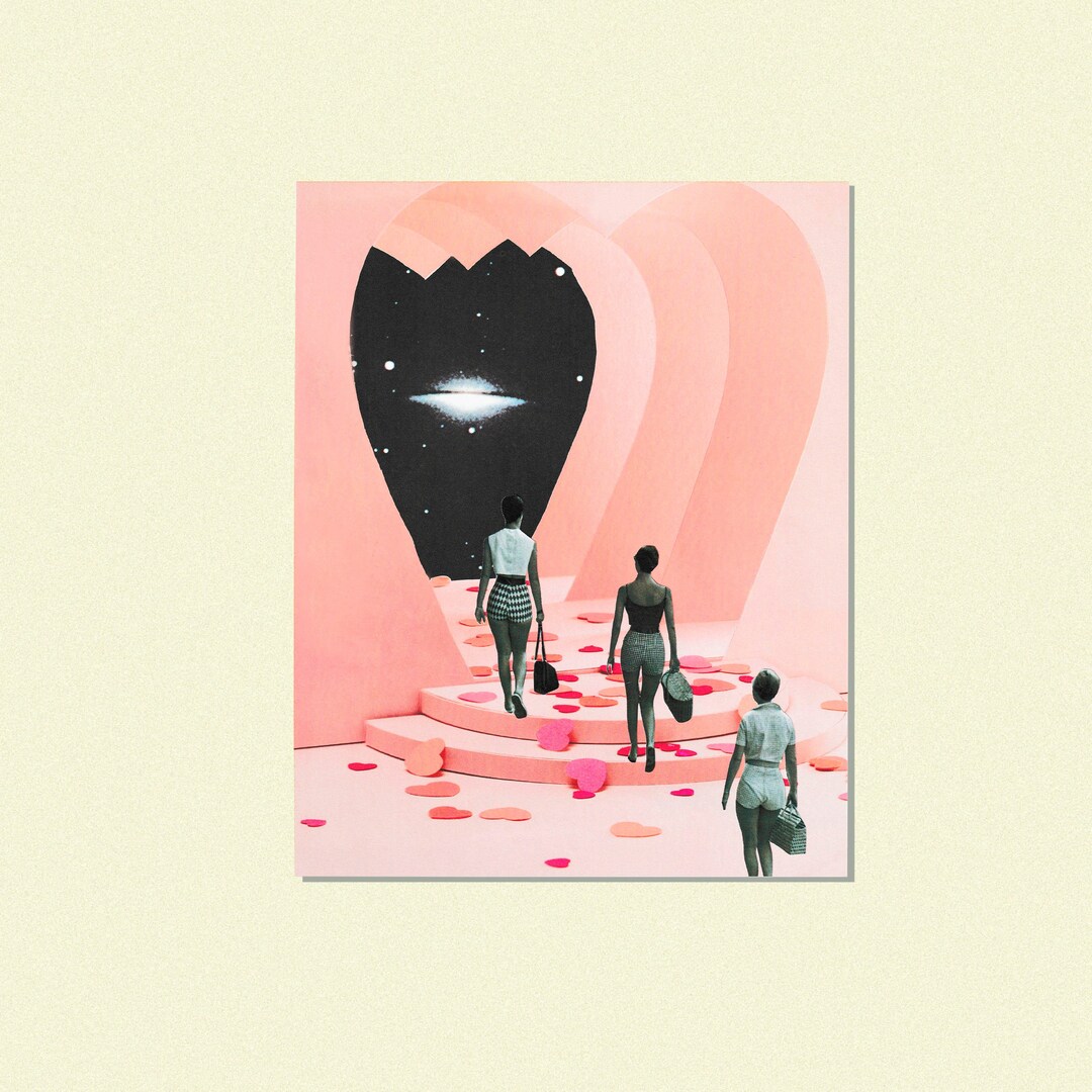 MAILED Art Print | Hand-cut Surreal Collage | Vintage Retro Surrealism ...