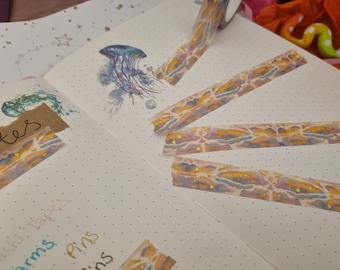 Galaxy Sea Gold Foil Washi Tape