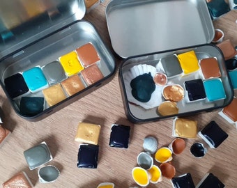 Handmade Watercolour Set Summer Beach