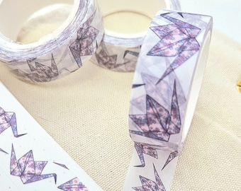 Moonlit Origami Cranes Washi Tape