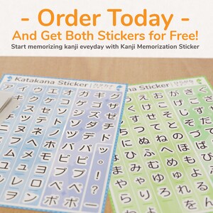 12 Sheets Kanji Memorization Sticker Value Pack - Etsy