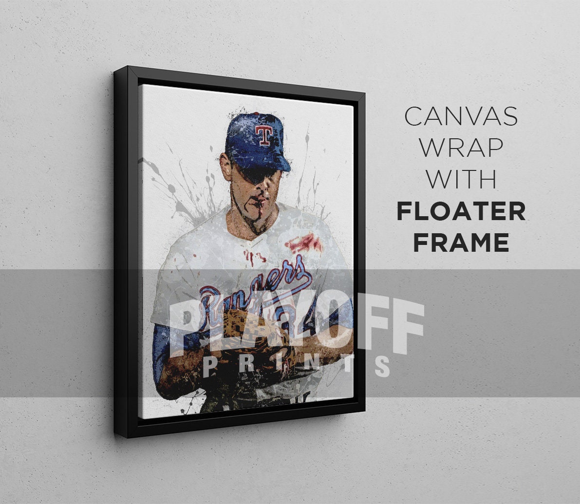 DIANSHANG Nolan Ryan Poster Baseball Portrait Art Canvas Bedroom