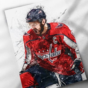 Alex Ovechkin T-Shirt Design PNG | Vector T-Shirts PNG | Printable Bootleg  Hockey Tee Shirt Design | Instant Download and Ready To Print