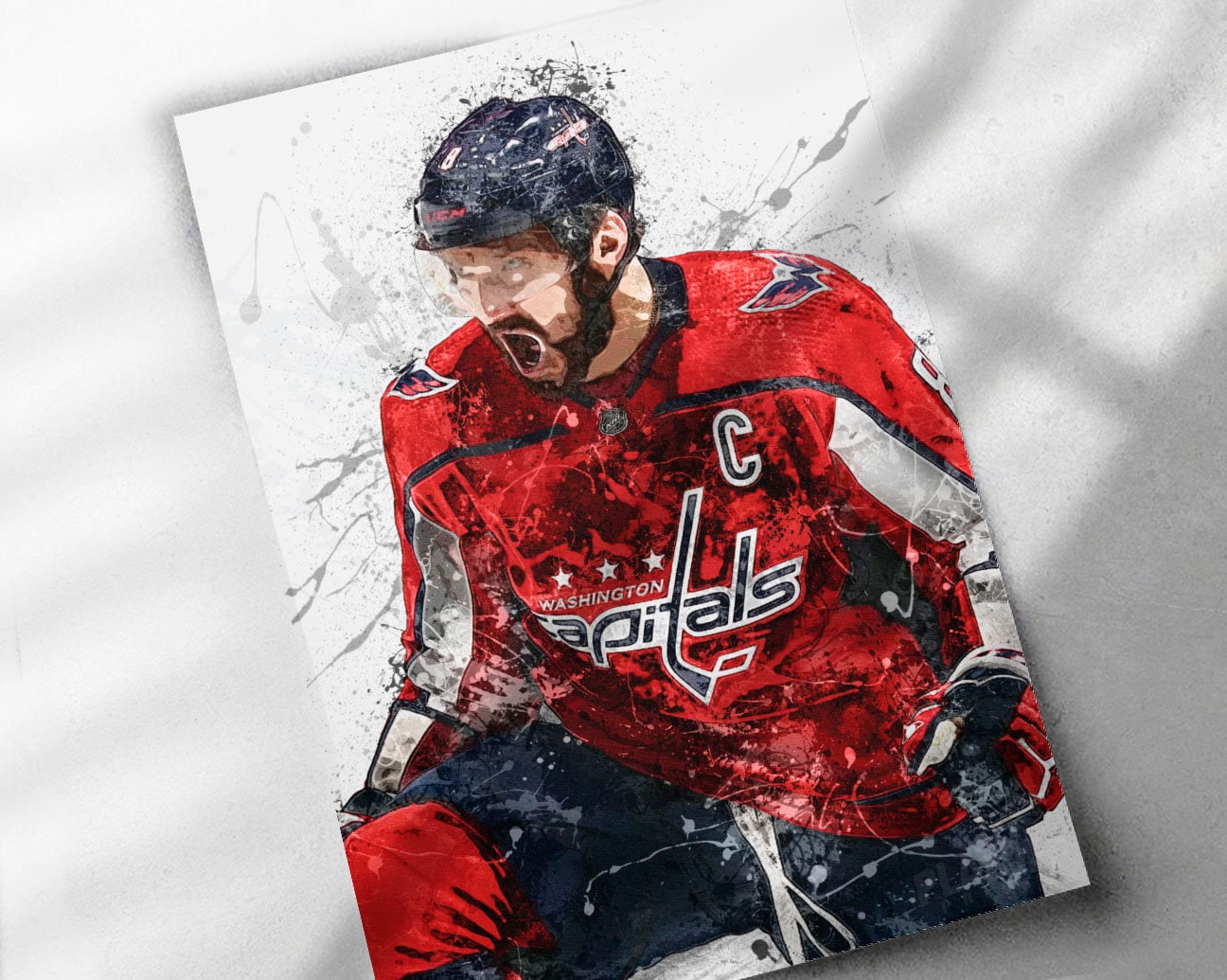 Alexander Ovechkin Poster Stanley Cup Washington Capitals Ice