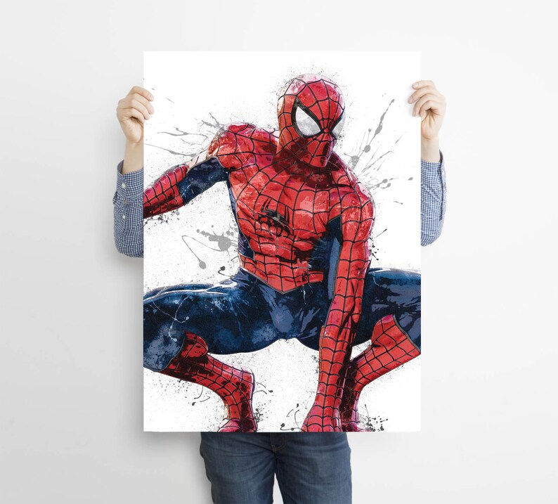 spiderman-poster-canvas-print-art-print-poster-kids-etsy