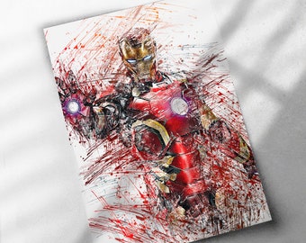 Iron Man M003 2.3 Wall Art Canvas Picture Print Iron Man M003 2.3 Wall Art Canvas Picture Print