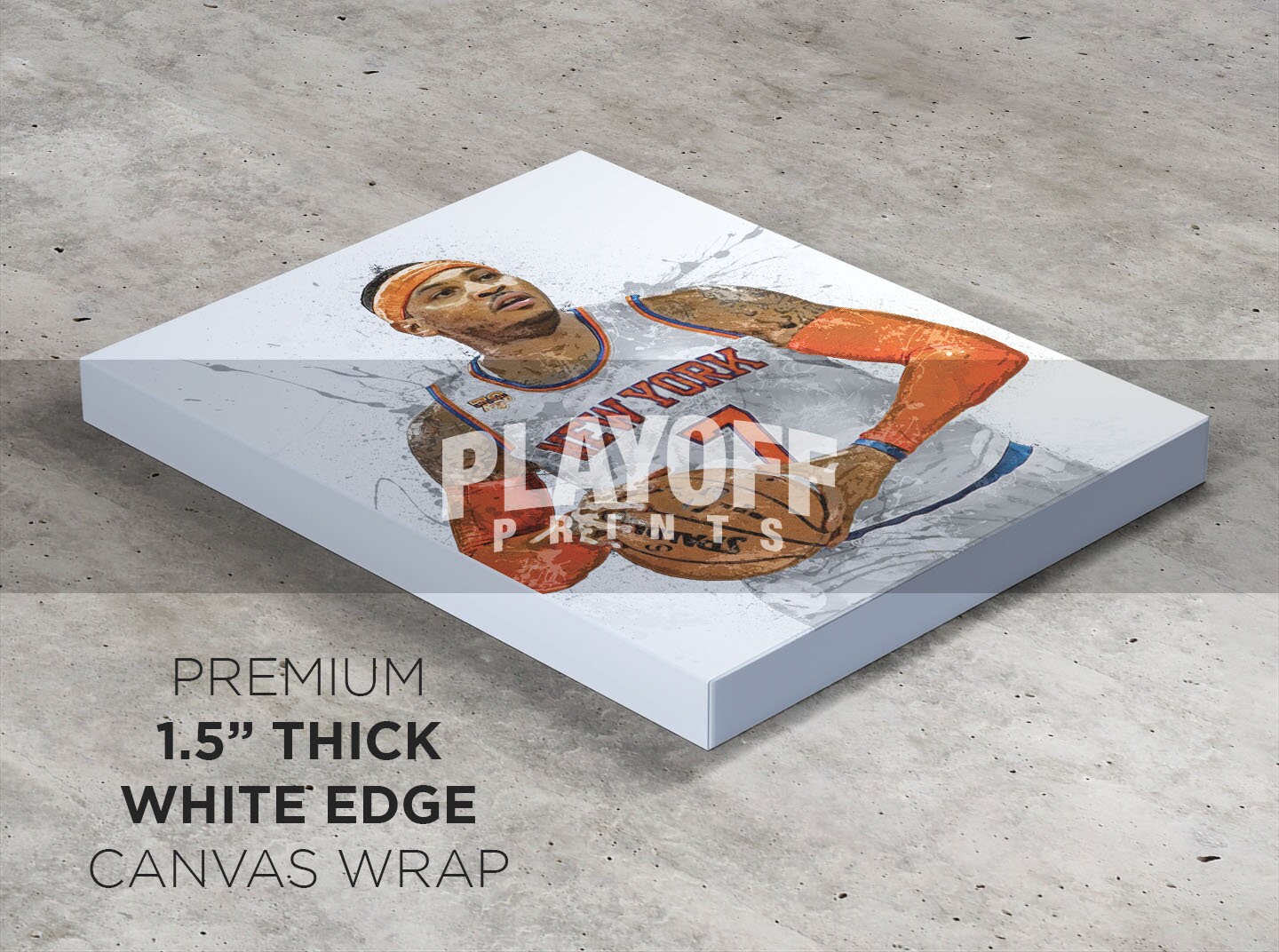 New York Knicks 2015-16 team poster, MSG, Carmelo Anthony NBA basketball  18x24