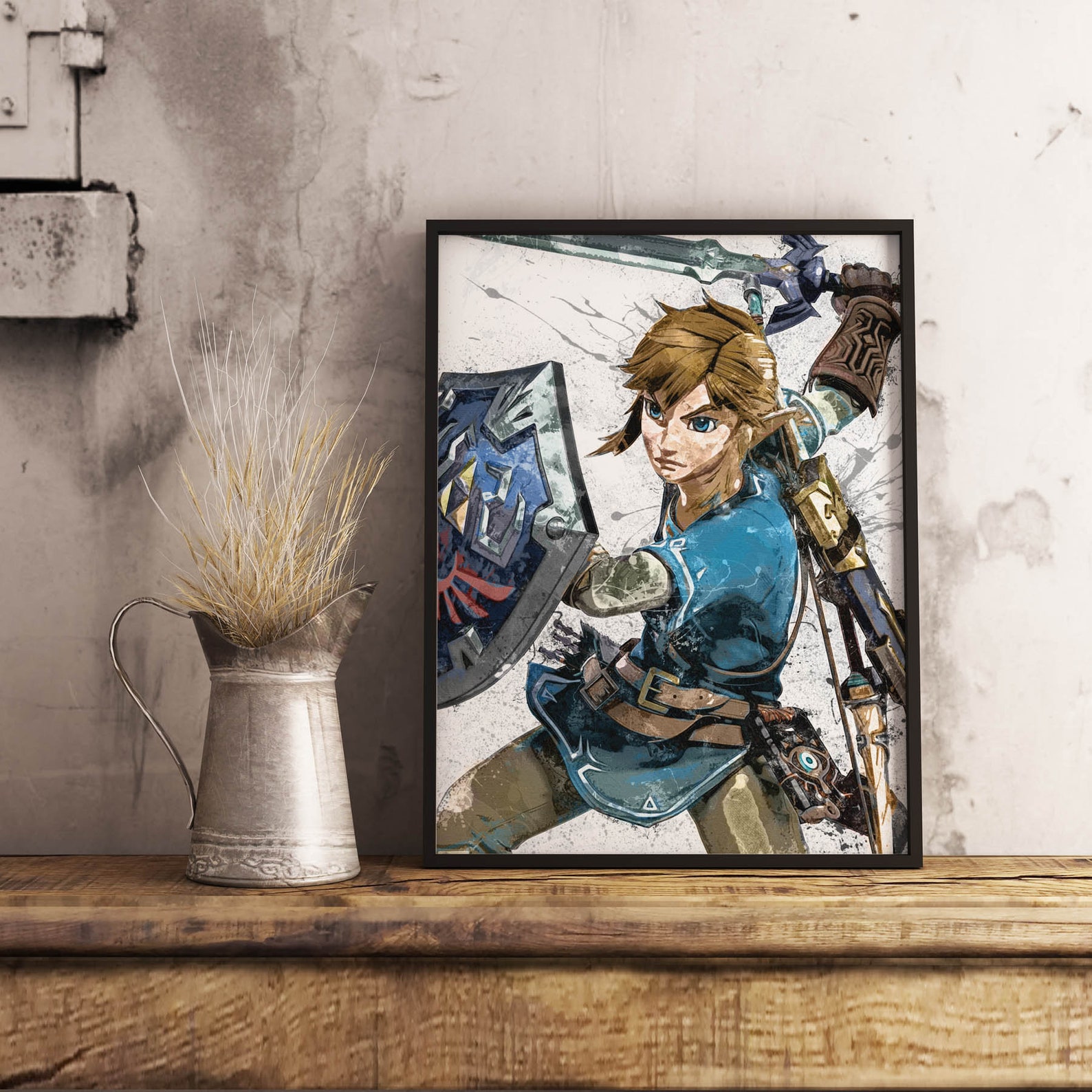 Zelda Link Poster Canvas Print Art Print Poster Kids Etsy