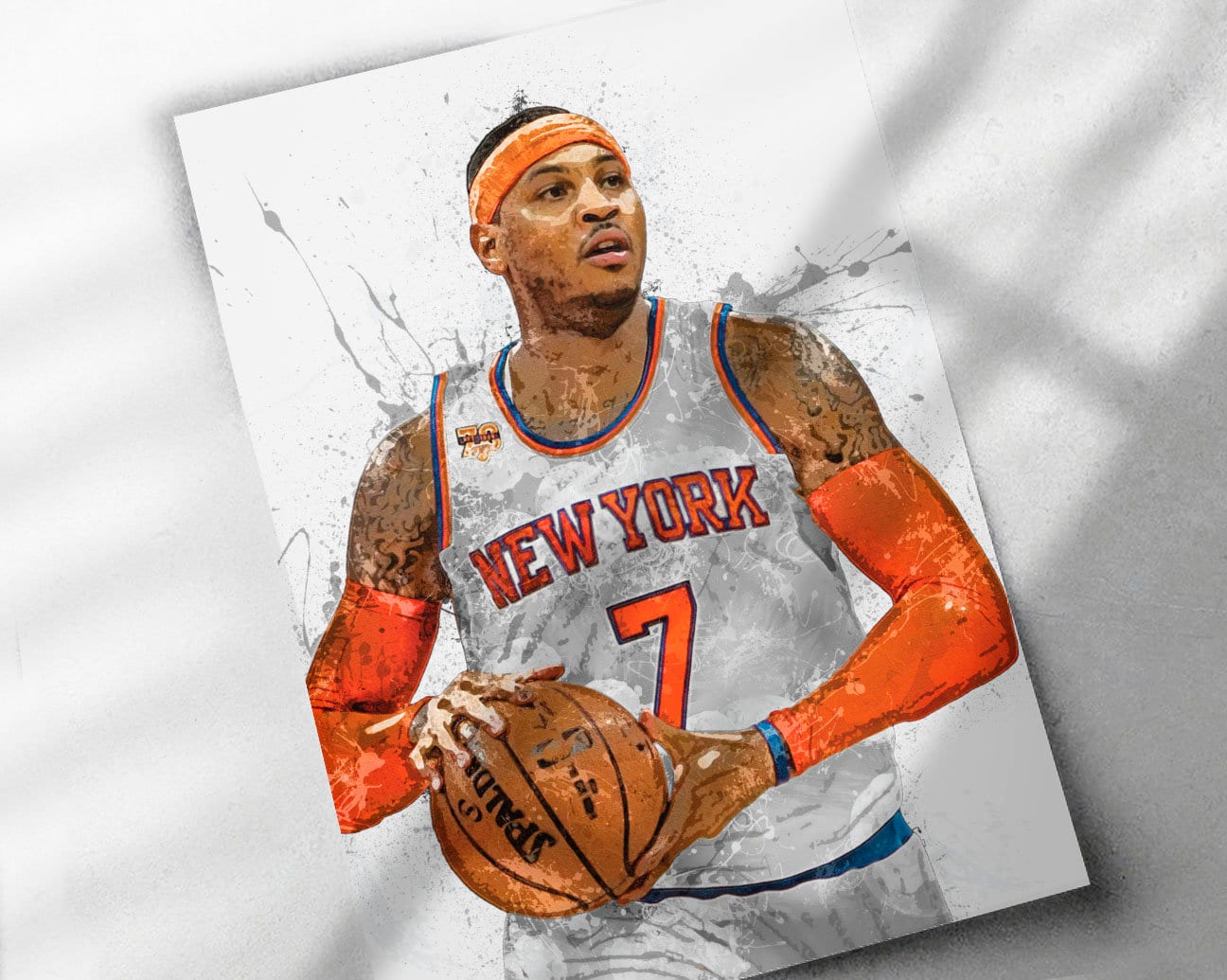 Download Carmelo Anthony Knicks 7 Fanart Wallpaper