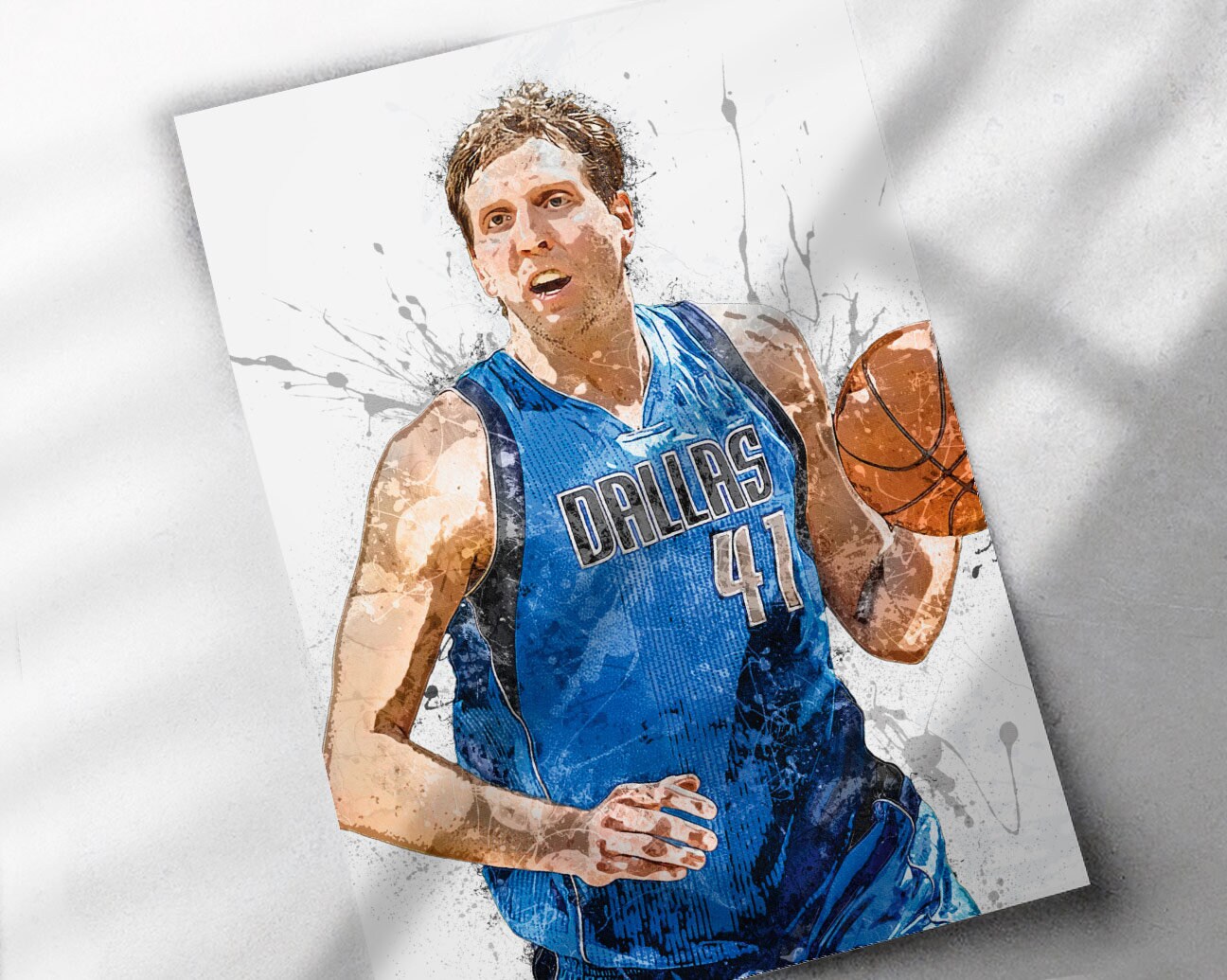 Dirk Nowitzki Autographed and Framed Dallas Mavericks Jersey