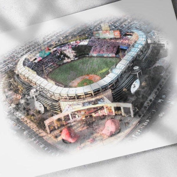 Angel Anaheim Stadium Poster Etsy