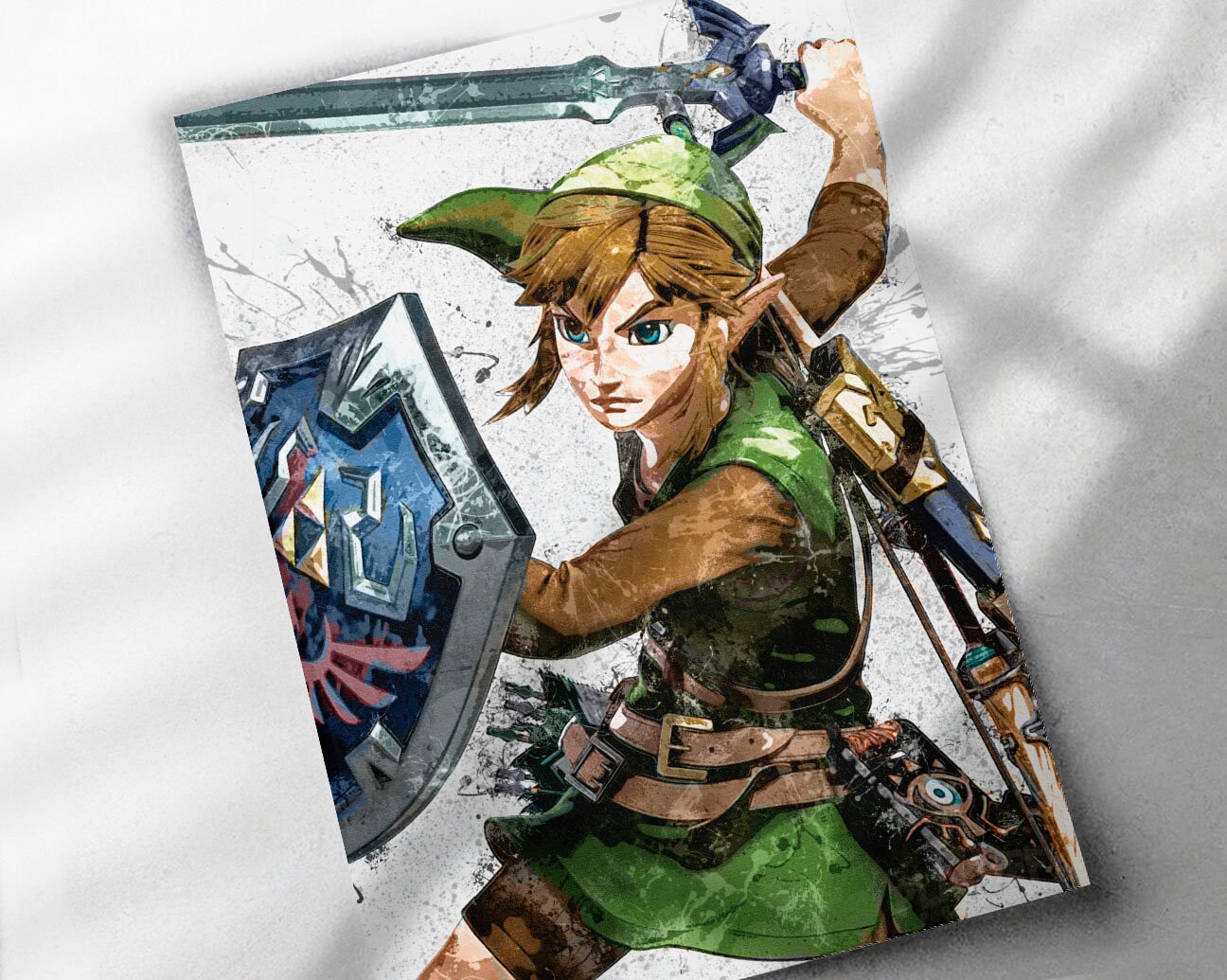 ZELDA LINK BOTW 24X36 POSTER FANTASY ACTION VIDEO GAME NINTENDO ADVENTURE  GIFT!!