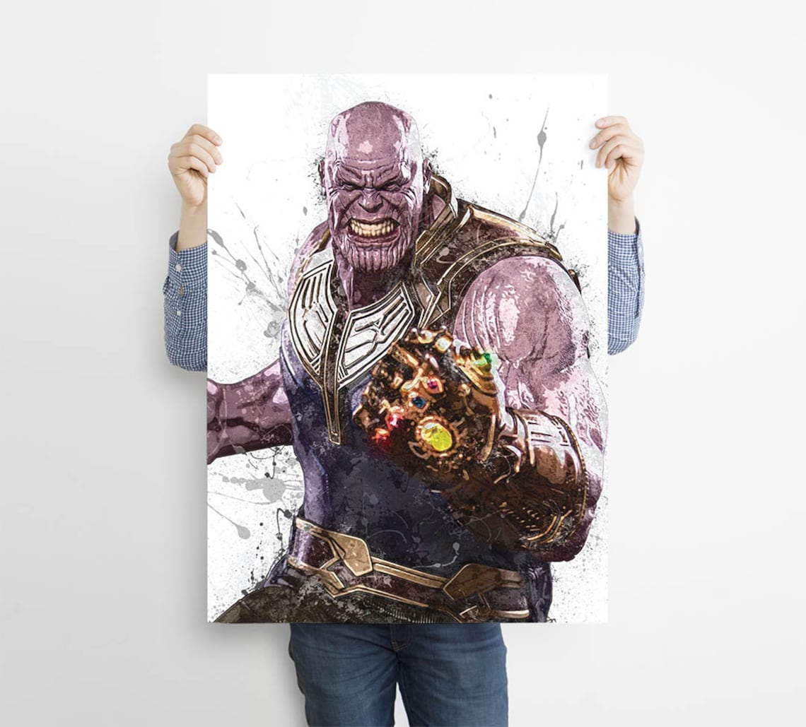 Thanos Poster Canvas Print Art Print Poster Kids Decor | Etsy
