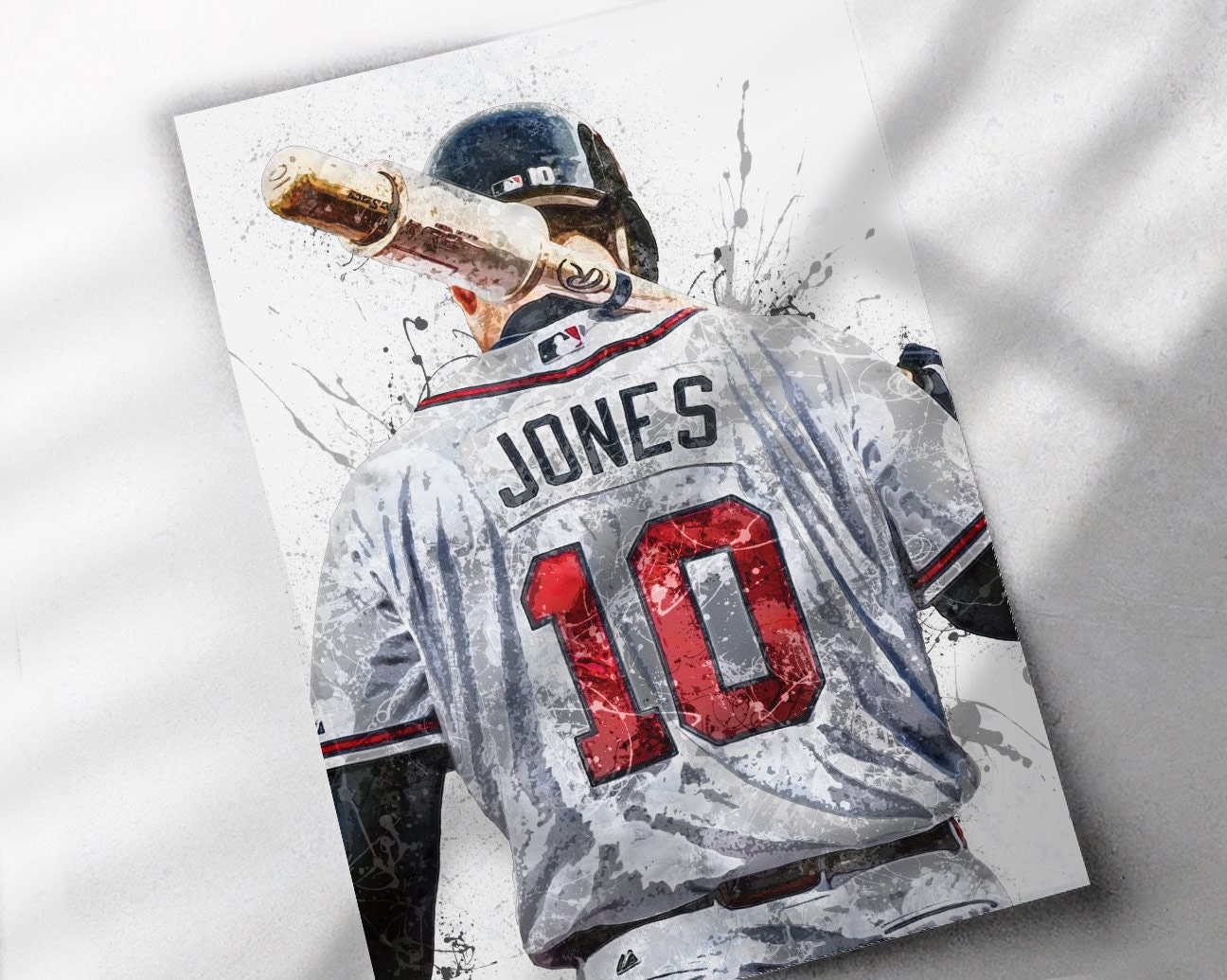 Chipper Jones Atlanta Braves Mitchell & Ness Cooperstown Collection  Highlight Sublimated Player Graphic T-Shirt