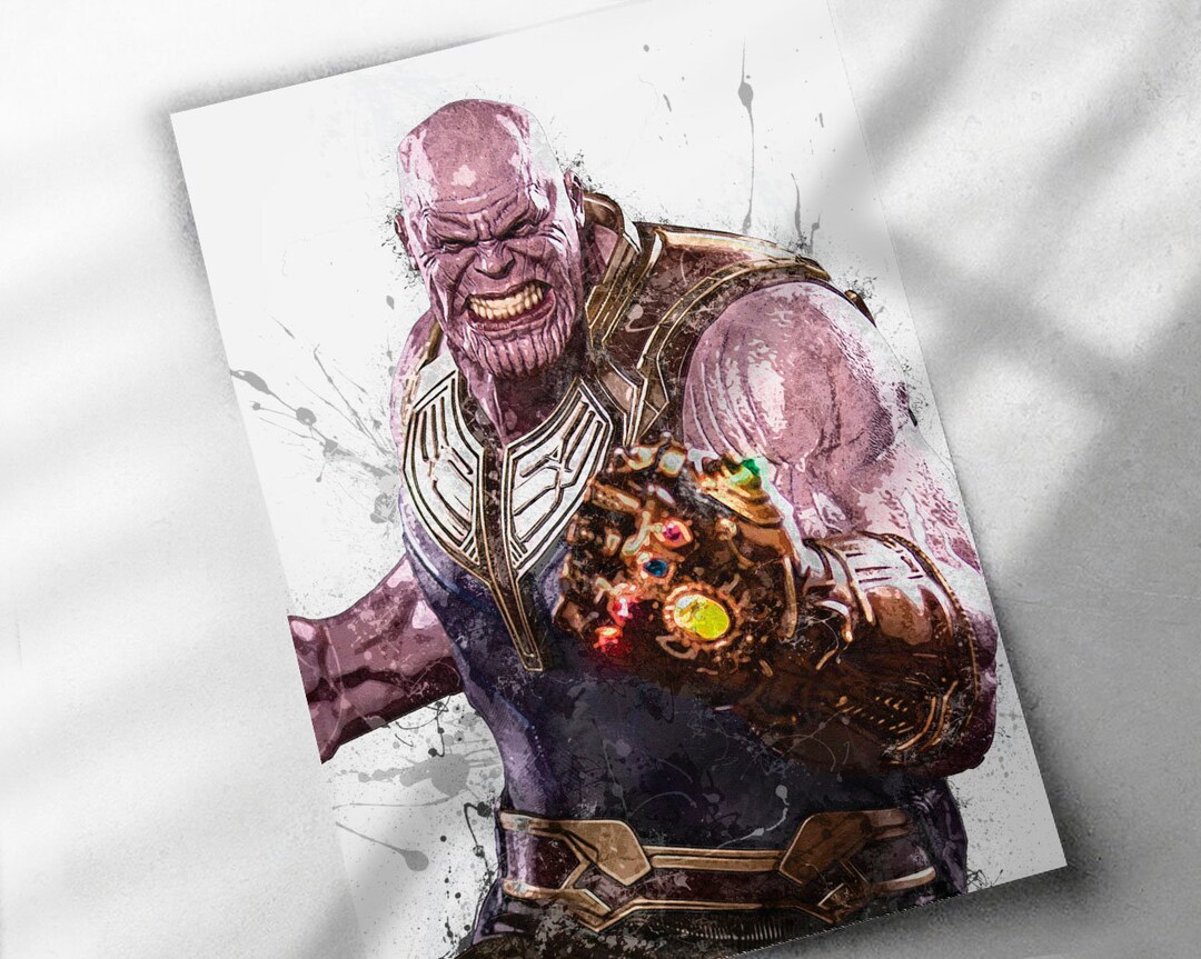 Thanos Poster Canvas Print Framed Print Poster Kids - Etsy Italia