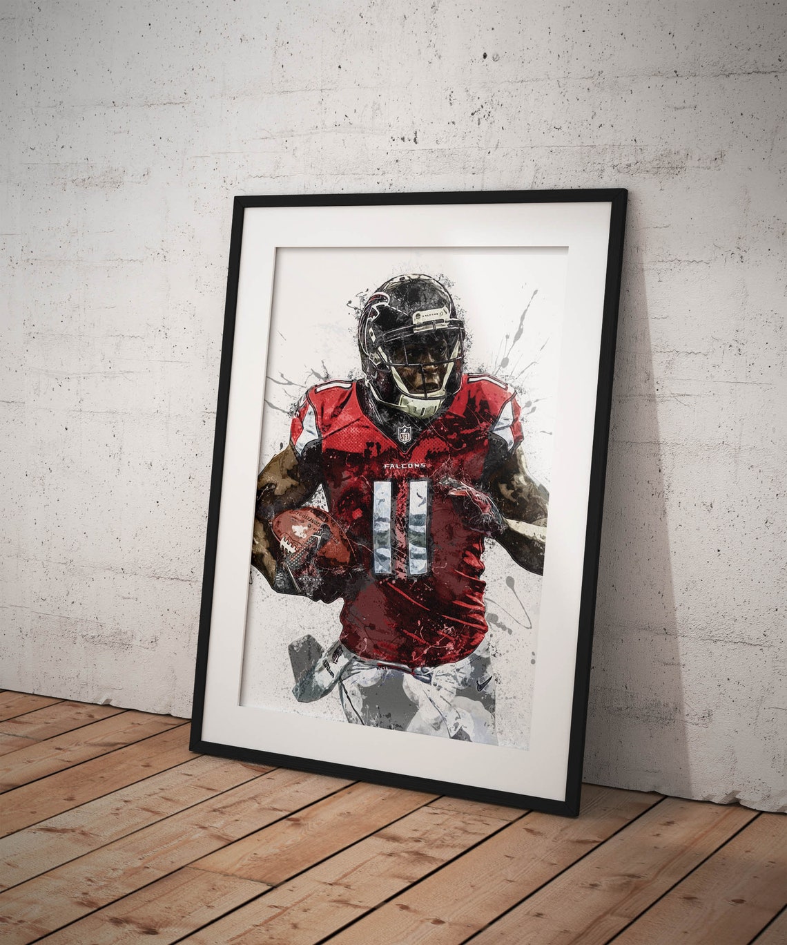 Julio Jones Poster Atlanta Falcons Canvas Print Sports Art | Etsy