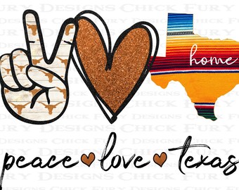 Download Peace Texas Etsy