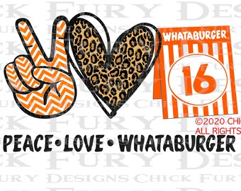 Download Peace Love Whataburger Etsy