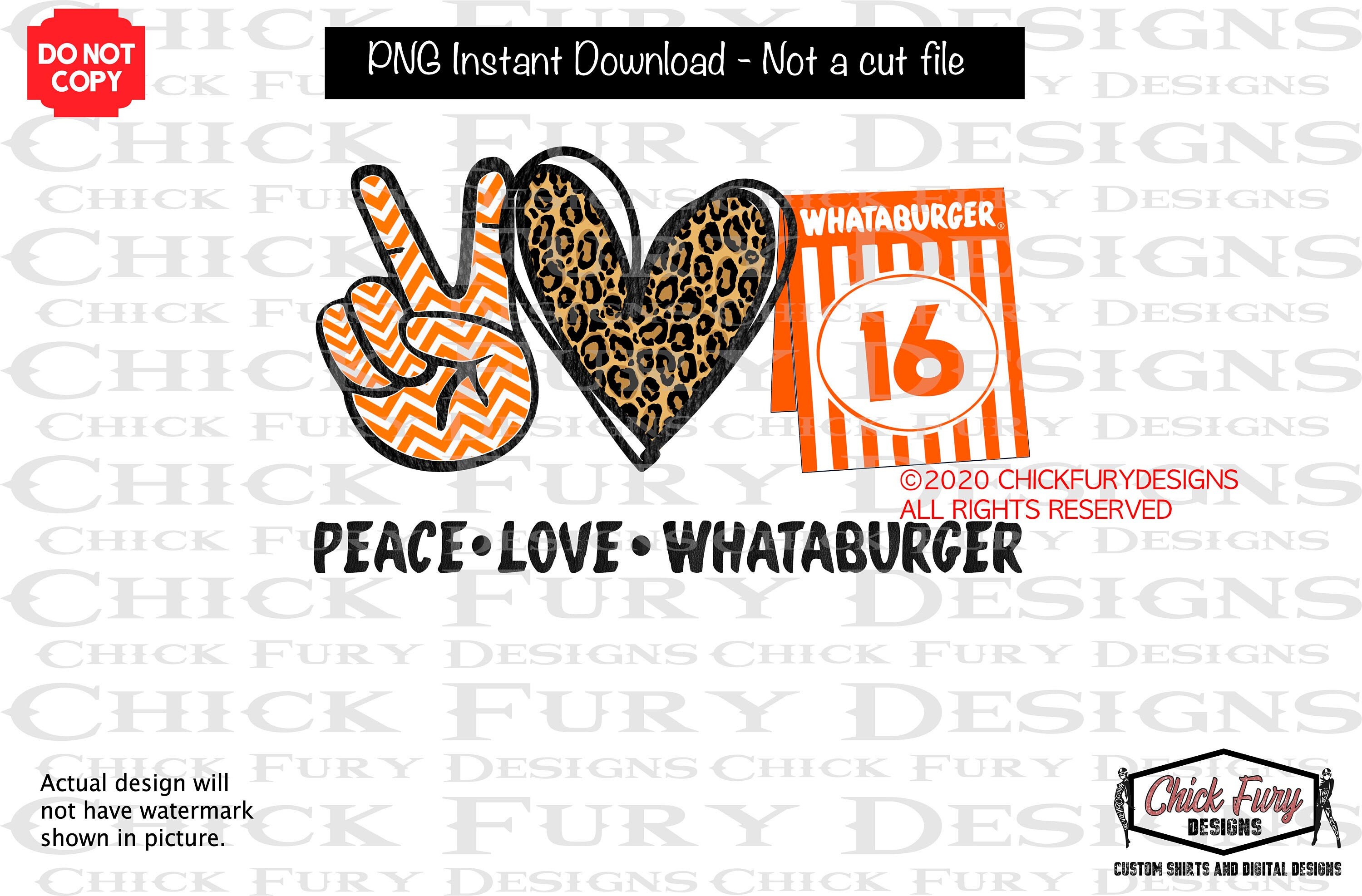 Download Png File Peace Love Whataburger Peace Sign And Leopard Etsy