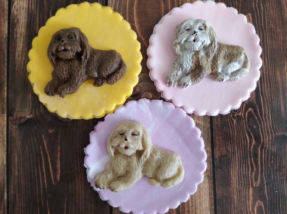 20 fondant edible dogs puppies cupcake decorations Etsy