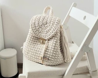 knitted backpack