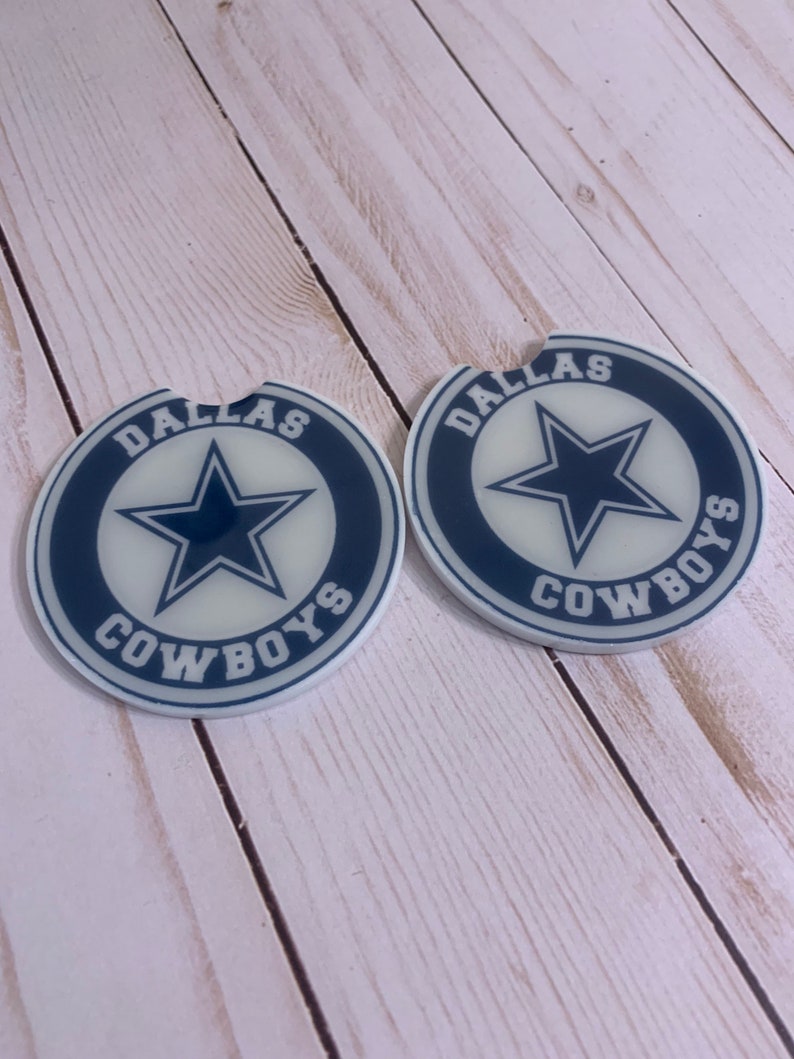 Dallas Cowboys car coasters Etsy