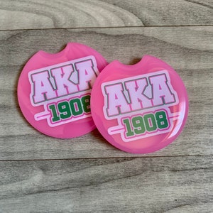 AKA sorority car coasters