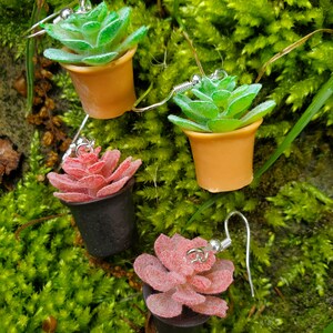 Tiny Succulent Earrings