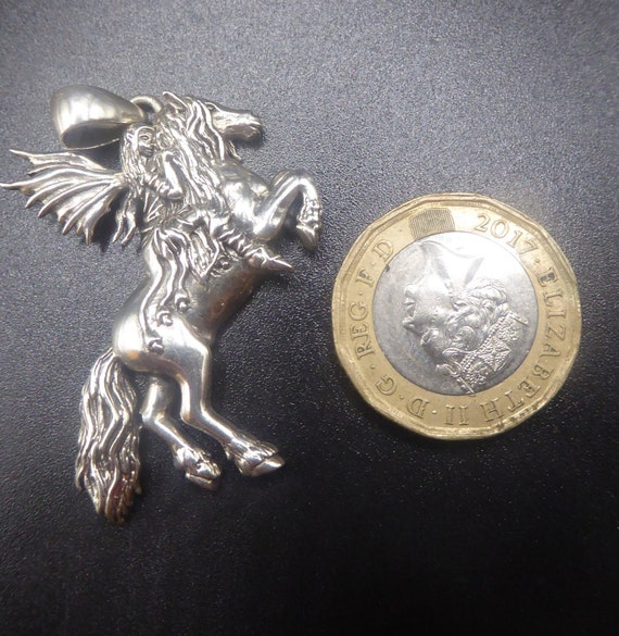 REDUCTION! Vintage Sterling Silver Fairy on Horse… - image 5