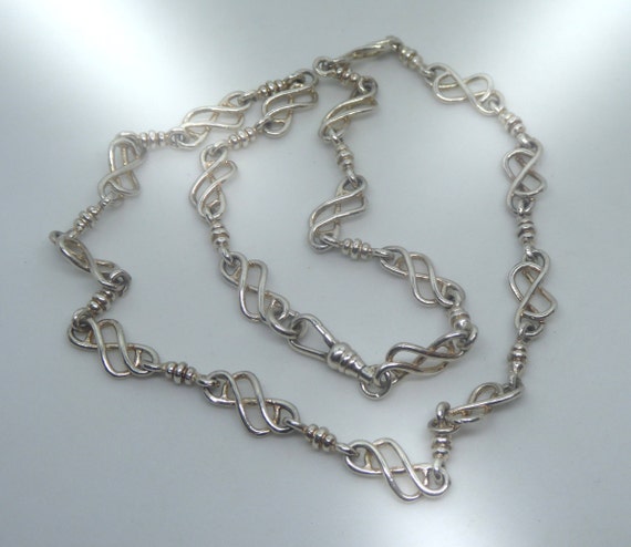 Vintage Sterling Silver Celtic Necklace.