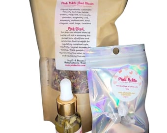 Pink Nekta Yoni Oil, Detox Pearl, Steam Herbs Trio