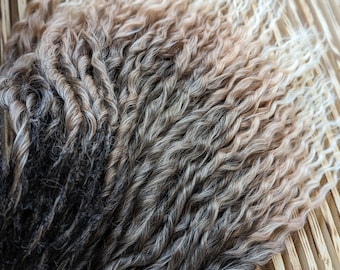 Brown Curly dreads Synthetic crochet dreads extensions brown Boho DE Dreads Curly double ended dreadlocks