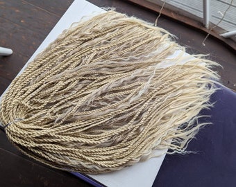 Ombre blond Curly dreads Synthetic crochet dreads extensions blond Boho DE Dreads Curly double ended dreadlocks blond de braids