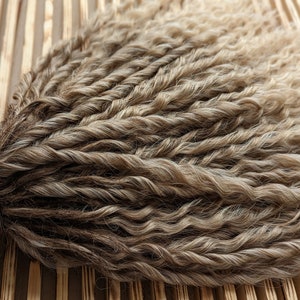 Ombre blonde lockige Dreads Synthetische Häkel-Dreads-Extensions blond Boho DE Dreads Lockige doppelendige Dreadlocks blond de Braids
