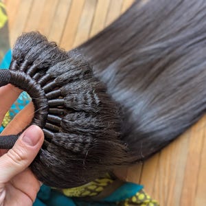 Brown Ponytail hair Extension Elastic Band Kanekalon Boho extensions Ponytail Extension Natural colour Synthetic Fake festivalhairstyle