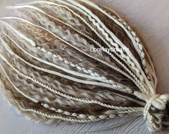 Ombre blond Curly dreads Synthetic crochet dreads extensions blond Boho DE Dreads Curly double ended dreadlocks blond de braids