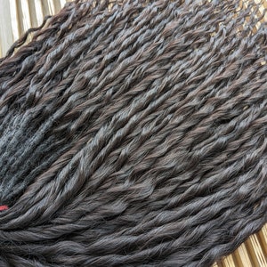 Dark Brown Curly dreads Synthetic crochet dreads extensions brown Boho DE Dreads Curly double ended dreadlocks