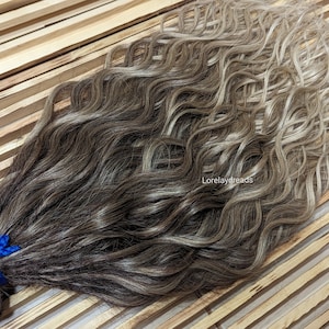 Dreads ricci castani Dreads sintetici all&#39;uncinetto estesi marroni Boho DE Dreads Dreadlocks ricci a doppia estremità