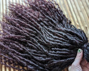 Brown Curly dreads Synthetic crochet dreads extensions brown Boho DE Dreads Curly double ended dreadlocks