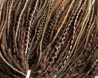 Crochet Synthetic dreads DE dreads extensions Vikings Dreads brown boho dreads textured dreadlocks  festival hairstyles brown soft dreads