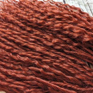 Jengibre naranja rojo caliente Rastas rizadas Rastas de ganchillo sintético extiende el cobre Boho DE Dreads Rastas rizadas de doble extremo temores castaños