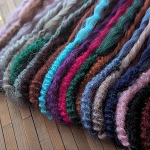 Colourful Cloud Soft dreads Dolly waves push up curly dreads Curly Extensions, colourful curly extensions, wavy blurred dreads, curly dreads