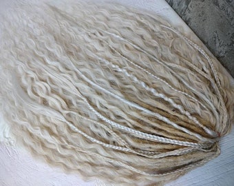 Ombre blond Curly dreads Synthetic crochet dreads extensions blond Boho DE Dreads Curly double ended dreadlocks blond de braids