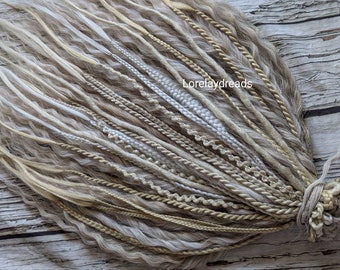 Ombre blond Curly dreads Synthetic crochet dreads extensions blond Boho DE Dreads Curly double ended dreadlocks blond de braids