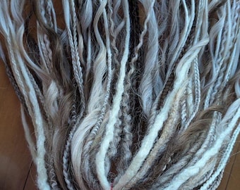 Blonde Curly dreads Synthetic crochet dreads extensions blonde Boho DE Dreads Curly double ended dreadlocks blonde braids