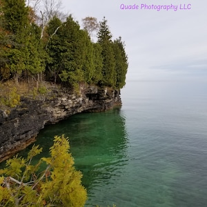 Cliff Over Lake Michigan Digital Download image 1